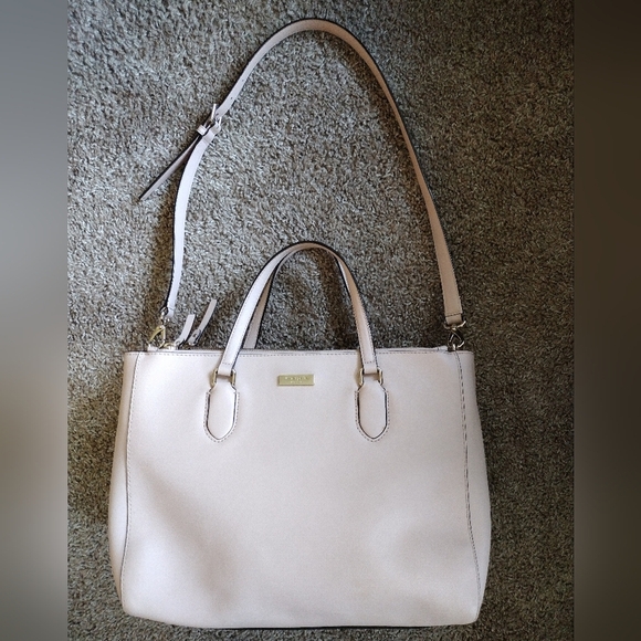 Kate Spade Laurel Way Saffiano Leather Blush Pink Satchel Crossbody Handbag - Picture 8 of 16